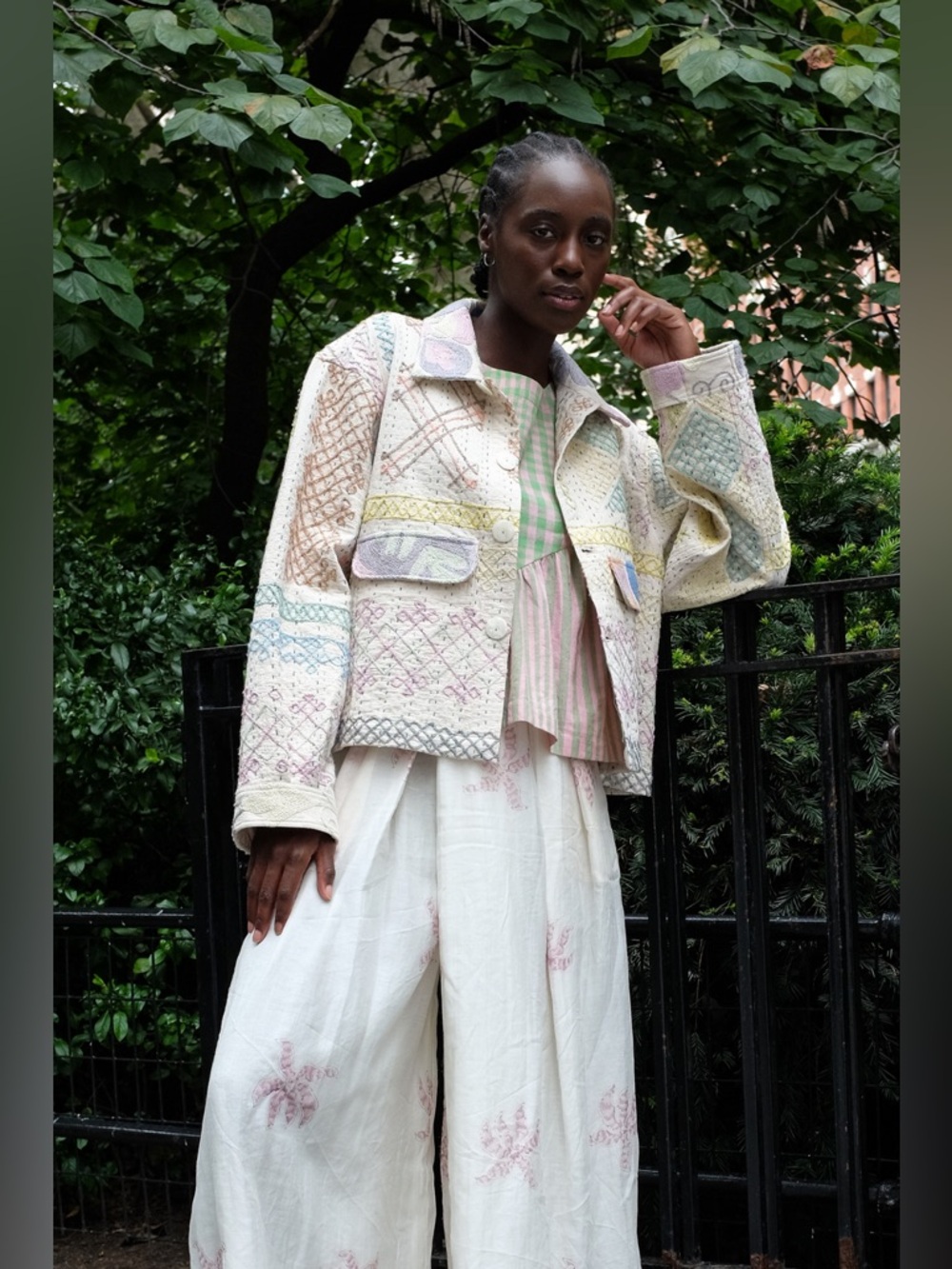 Rujuta Sheth Astrid Jacket in Garden Mosaic Size 2XL/3XL